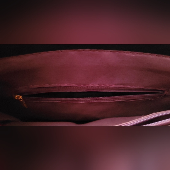 NWOT Red Leather Satchel - Picture 8 of 8